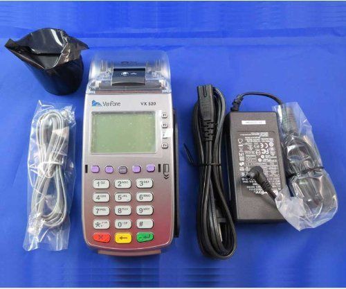 NEW credit card machine- NO CONTRACT  vx520 smart cards use with cell mobile int