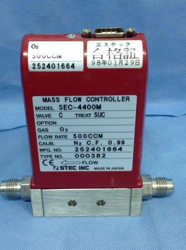 Stec Inc.  Sec-4400M Mass Flow Controller, Gas O2, Flow Rate 500CCM