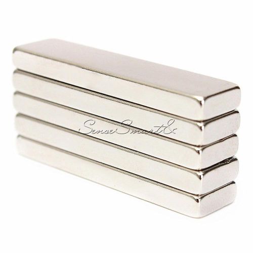 5PCS Big Strong Block Bar Fridge Magnets 40x10x4mm Rare Earth Neodymium N52