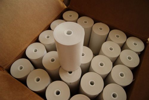 10 rolls - thermal receipt paper datamax o&#039;neil mf4t printer  4.4&#034; 125&#039; for sale