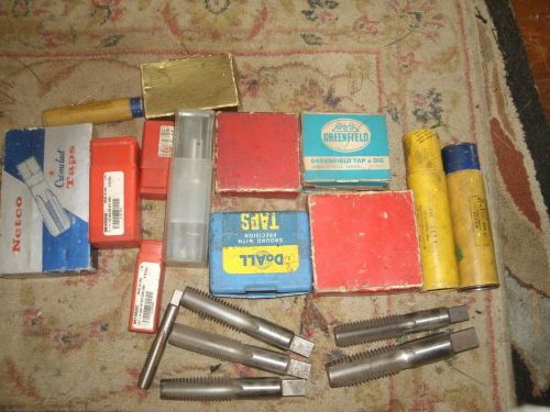 Large Lot Of Taps Various Sized/Types. 62 TOTAL