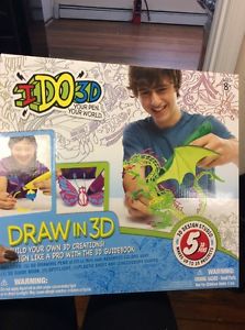 IDO3D Pen and Ink Up to 25 Projects Print System - 5 pens E4
