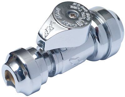 SharkBite Low Lead Straight Stop Valve-1/2X1/4 SHRK STRT VALVE