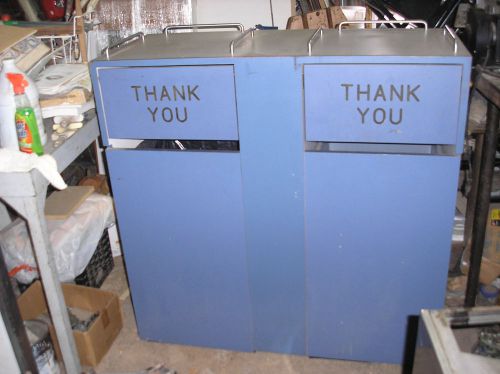 COMMERCIAL  RESTAURANT (2) GARBAGE CAN &amp; TRAY  CABINET  - GREAT CONDITION
