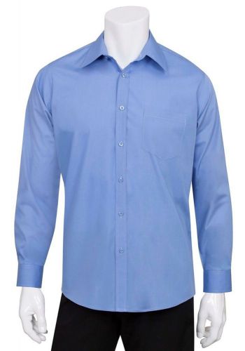 Chef Works D100-FRB-XL Dress Shirt, French Blue, X-Large