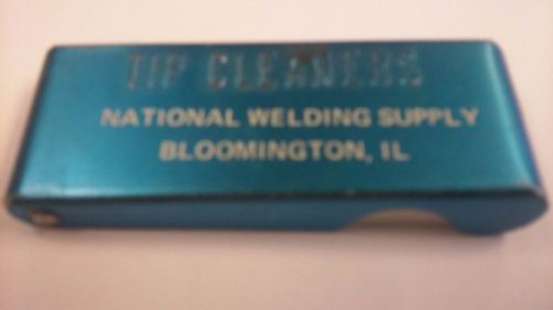 Vintage Tip Cleaner National Welding Supply Bloomington Il ILLINOIS ILL UNIWELD