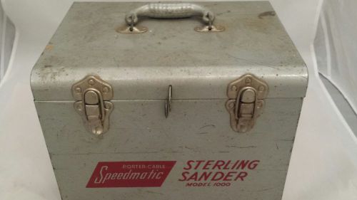 Vintage Porter Cable Sterling 1000 Sander-W/ Original Case &amp; All Accessories