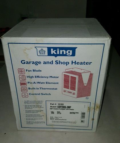 King Pic-A-Watt Unit Heater, 5700W Max, 208V, 1-3 Phases