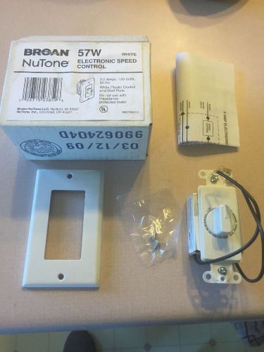 NEW Broan NuTone 57W Electronic Speed Control White Watt 99062404d 3 Amp