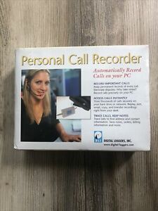 NEW-SEALED!! Digital Loggers Personal Call Recorder Automatically on your PC