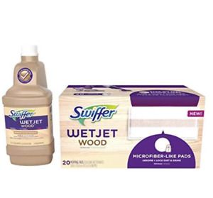 Swiffer WetJet Wood Floor Mopping and Cleaning Refill Bundle, All Purpose Floor