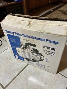 MOUNTAIN MTN8406 Deep Vacuum Pump 3 Cfm Single Stage new old stock 1/4hp 1720rpm