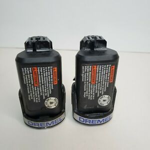 Lot of 2 Dremel B812-02 1.5 Ah. 12-volt Max Lithium-Ion Battery OEM Batteries