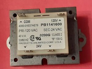 Products Unlimited 4000-01E07AE79 / PB1141600 Furnace Transformer 120V 24 VAC
