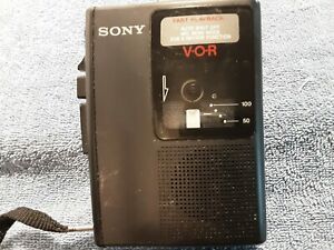 Sony TCM-S64V VOR Cassette Tape Player Handheld Voice Recorder Tested works