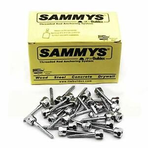 Sammys 8015925-25 Vertical Rod Anchor Super Screw with 1/2 in. Threaded Rod F...