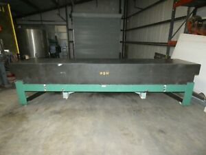 144&#034; L x 30&#034; W x 36&#034; T Micro Flat S/N 76435 16&#034; thick Granite Inspection Table