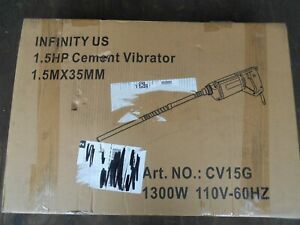 Concrete Vibrator 1300W Hand Held 1.5HP House Building Foundation Footing Slap