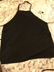 Lot of 3 Solid Blach Aprons. Tie at waisr. No Pockets