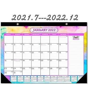 2021.7-2022.12 Calendar Brownline Home Office Monthly Desk Pad Calendar Gradient