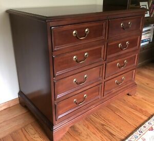 Beautiful 2 drawer lateral file cabinet; quality workmanship.