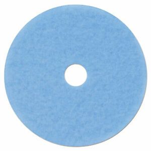 3m Hi-Performance Burnish Pad 3050, 21&#034; Diameter, Sky Blue, 5/Carton 59829 59829