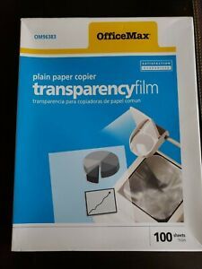 Office Max Plain Copier Transparency Film Om96383