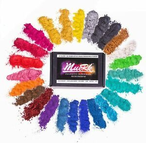 Mica Powder For Epoxy Resin Color Pigment Dye Set - 25 Colours 25 colors 250g