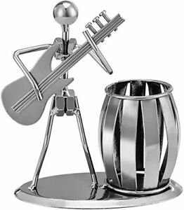Metal Pencil Holder Cup, Pen Holder Cup, Guitar Rocker Design Desktop Decoration