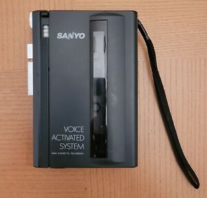 Vintage Sanyo Voice Activated System Cassette Tape Recorder M1115 TESTED
