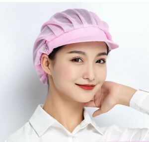 Chef Cap Hair Nets Cook Hats Hotels Catering Restaurant Shop Wear One Size Hats
