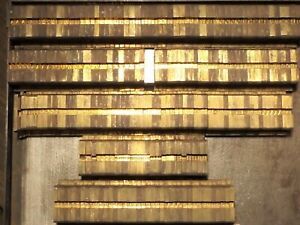 Vintage Ludlow BODONI 12 Point Matrix, Attention Printers &amp; Crafters