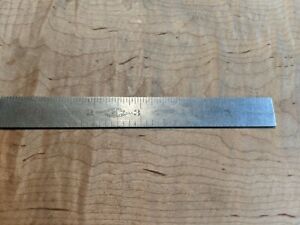 Vintage Brown &amp; Sharpe 6&#034; Rule No. 350 Tempered No. 4