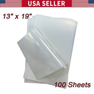 US - 100 Sheets* 13&#034; x 19&#034; Waterproof Inkjet Transparency Film for screen print