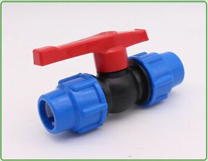 Stop Tap Valve For Hdpe Or Alkathene Water Pipe Compression Ends 20Mm To 32Mm