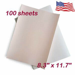 100 Sheets 8.3&#034; x 11.7&#034; 100g A4 Slow Dry Dye Sublimation Paper for All inkjet