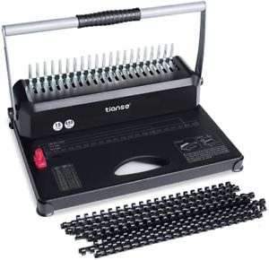 Binding Machine, TIANSE 21-Holes, 450 Sheets, Comb Binding Machine with 100 PCS