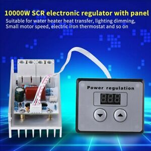 10000W SCR Digital Voltage Regulator Speed Control Dimmer Thermostat AC220V S3