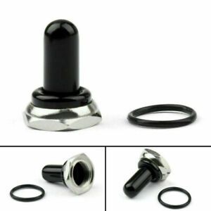 1x Car Toggle Switch Boot 12mm Rubber Waterproof Cover Cap IP67 T700-3 Blk S3
