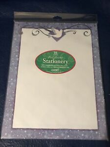 Holiday Dove Stationary Printer Paper Christmas New 35 sheets  Designer Pattern