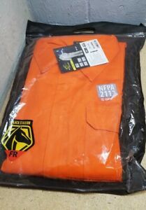 Black Stallion CF2117-OR  orange FR cotton coveralls 3XL fire resistant suit