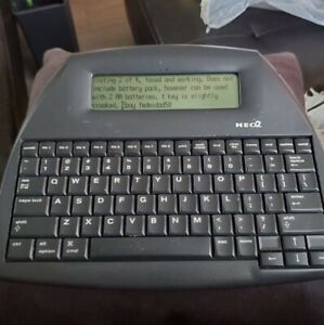 Alphasmart Neo 2 Word Processor- Working Alphasmart (2) W/ Cable &amp; Storage Bag