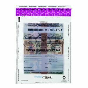 MMF Industries FREEZFraud Deposit Bag - 9&#034; x 12&#034; - Polyethylene - Clear 100 P...