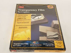 3M PP2500 Transparency Film for Copiers 100 sheets 8.5&#034; x 11&#034;