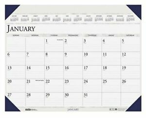 HOUSE OF DOOLITTLE HOD180HD 24 x 19&#034; Executive Monthly Desk Pad Calendar, Blue
