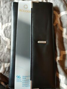 ROLODEX BUSINESS CARD BOOK 96 CARD CAPACITY # 67467