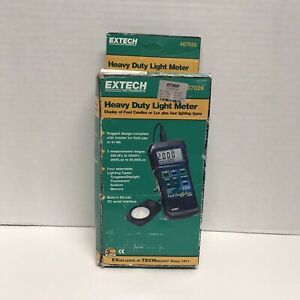 Extech 407026 Foot Candle/Lux Heavy Duty Light Meter Works Perfect