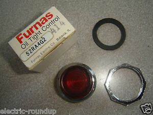 Lot of 2, Furnas 52RA4G2, Red Lens Oil Tight Control Selector Push Operator NIB