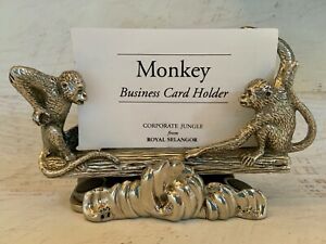 Royal Selangor Pewter Monkey Business Card Holder