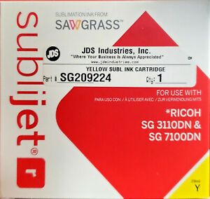 Sawgrass SUBLIJET-R Sublimation Ink Yellow For RICOH SG3110DN/ SG7110DN 03/31/22